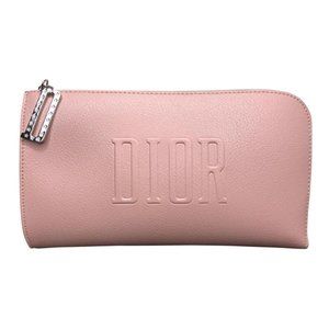 Dior Blush Pink Cosmetic Zipper Bag Small Clutch